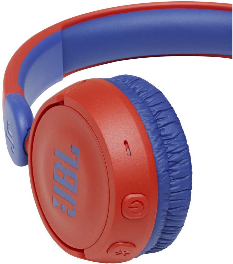Saugaus klausymo ausinės vaikams JBL JR310BT, su mikrofonu, Raudonos