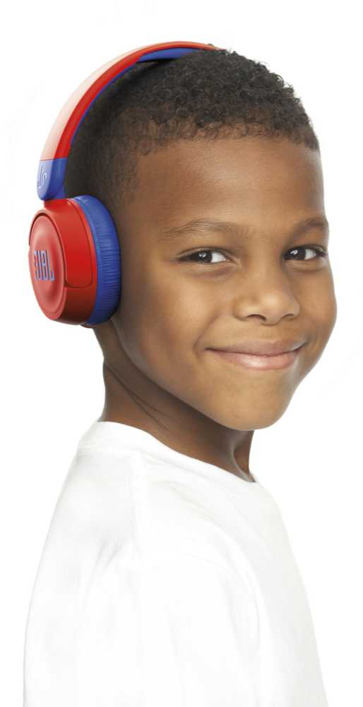 Saugaus klausymo ausinės vaikams JBL JR310BT, su mikrofonu, Raudonos