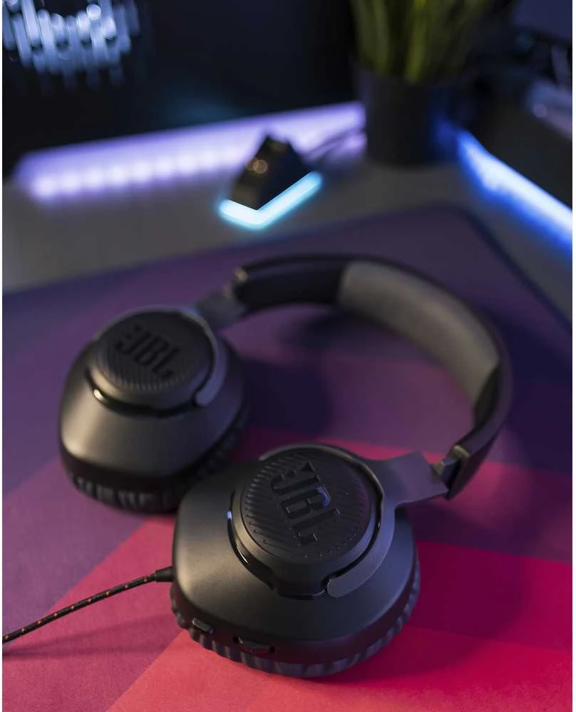 Žaidimų ausinės JBL Quantum 100, Juodos