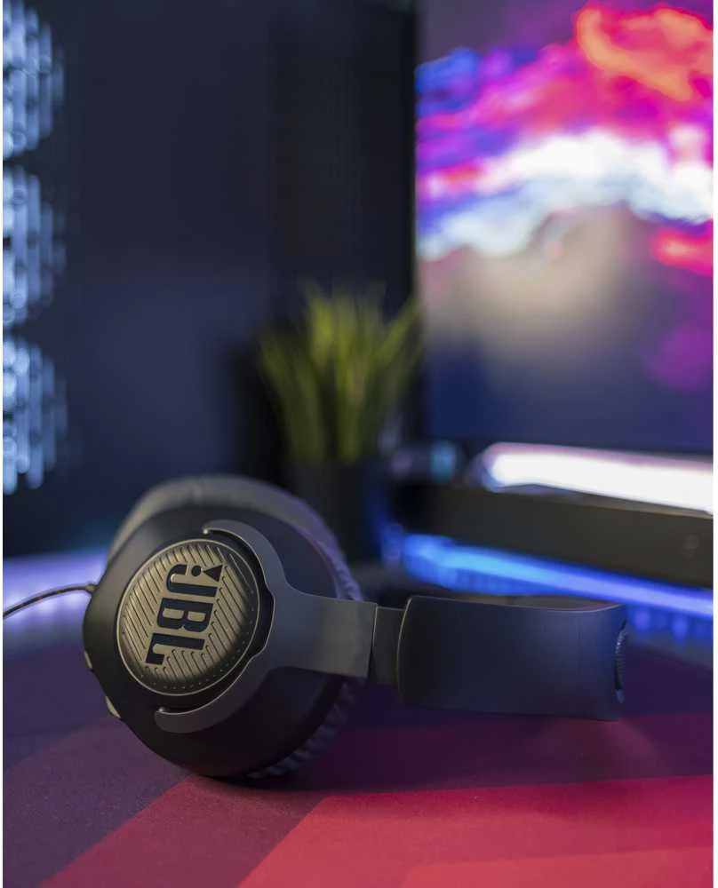 Žaidimų ausinės JBL Quantum 100, Juodos