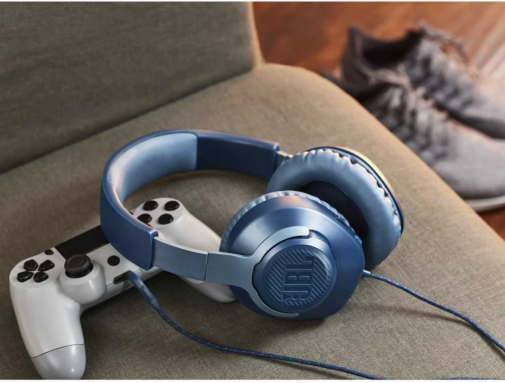 Žaidimų ausinės JBL Quantum 100, Juodos