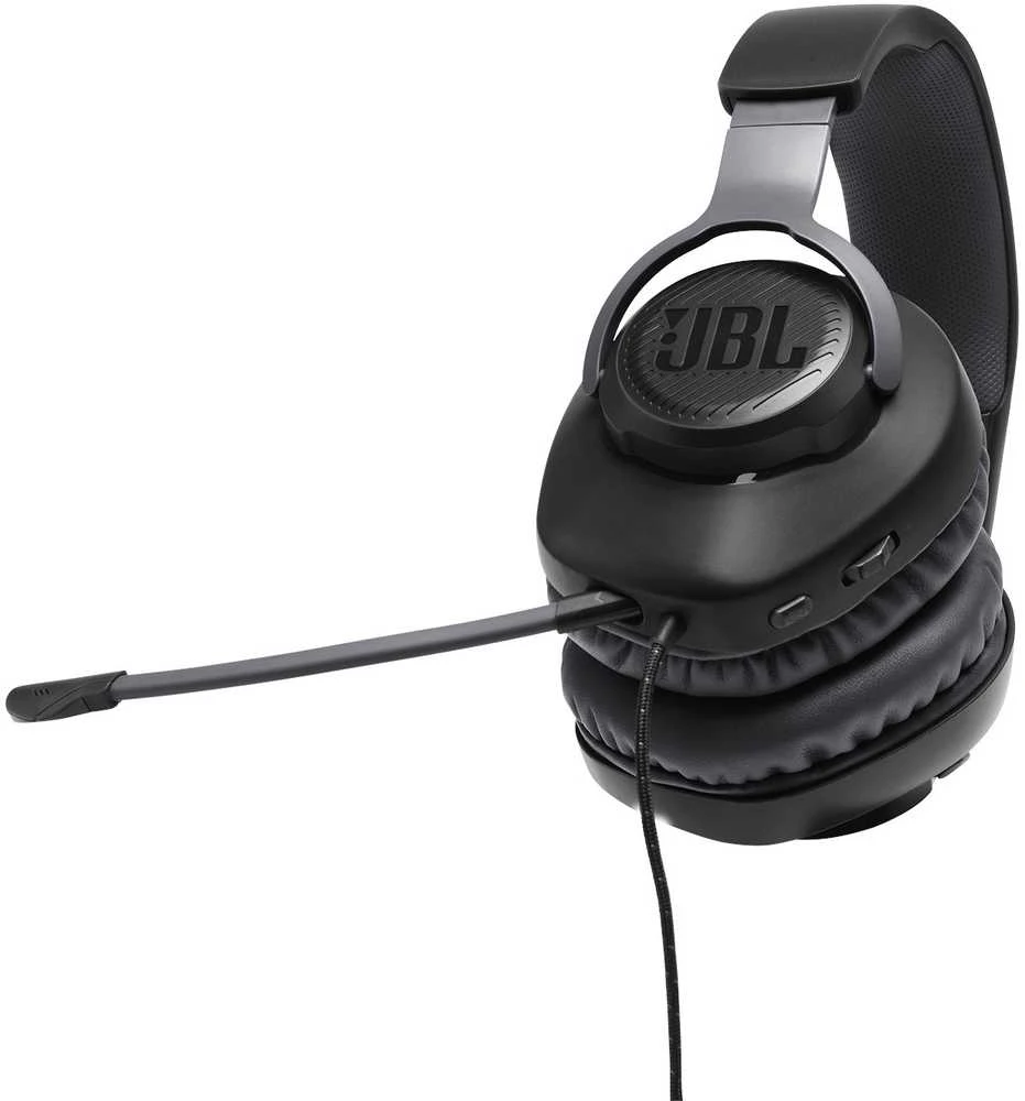 Žaidimų ausinės JBL Quantum 100, Juodos