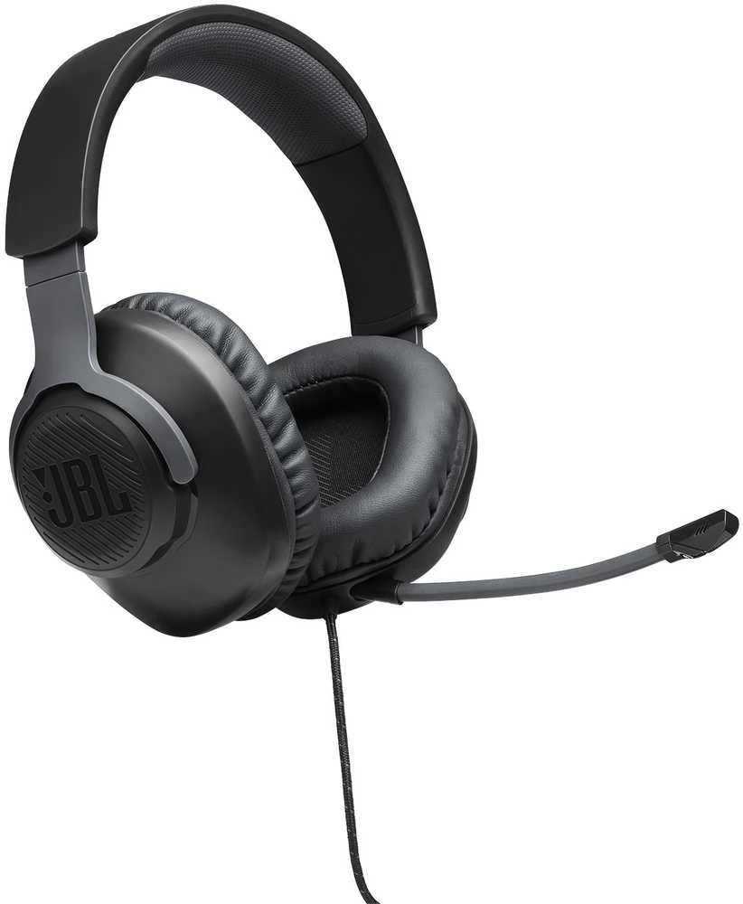 Žaidimų ausinės JBL Quantum 100, Juodos
