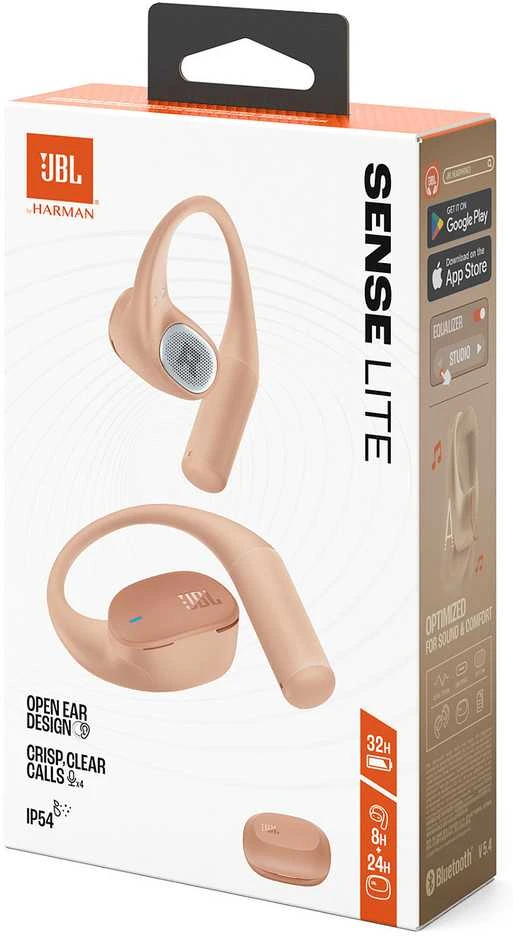 Ausinės JBL Sense Lite, smėlio spalvos