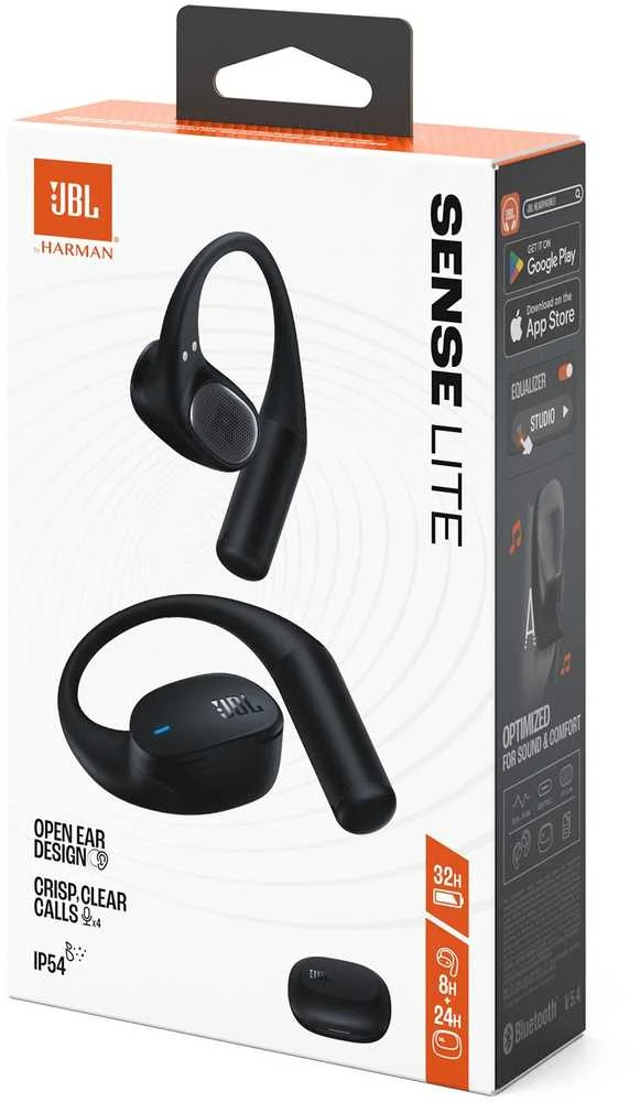 Ausinės JBL Sense Lite, juodos
