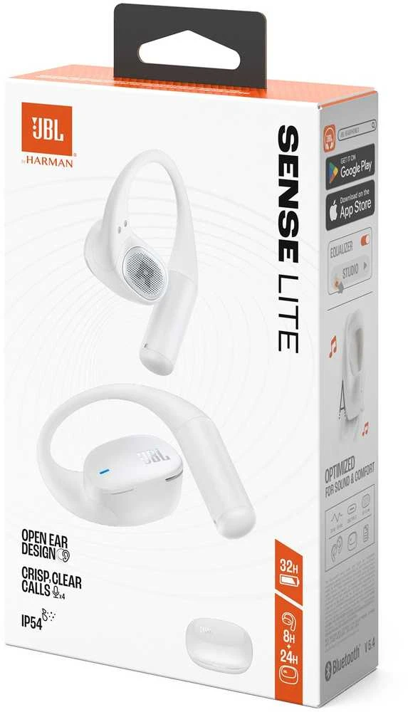 Ausinės JBL Sense Lite, baltos