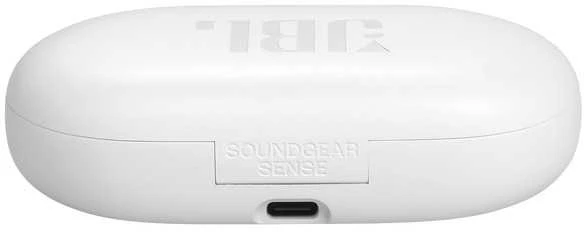 Belaidės ausinės JBL Soundgear Sense, Baltos