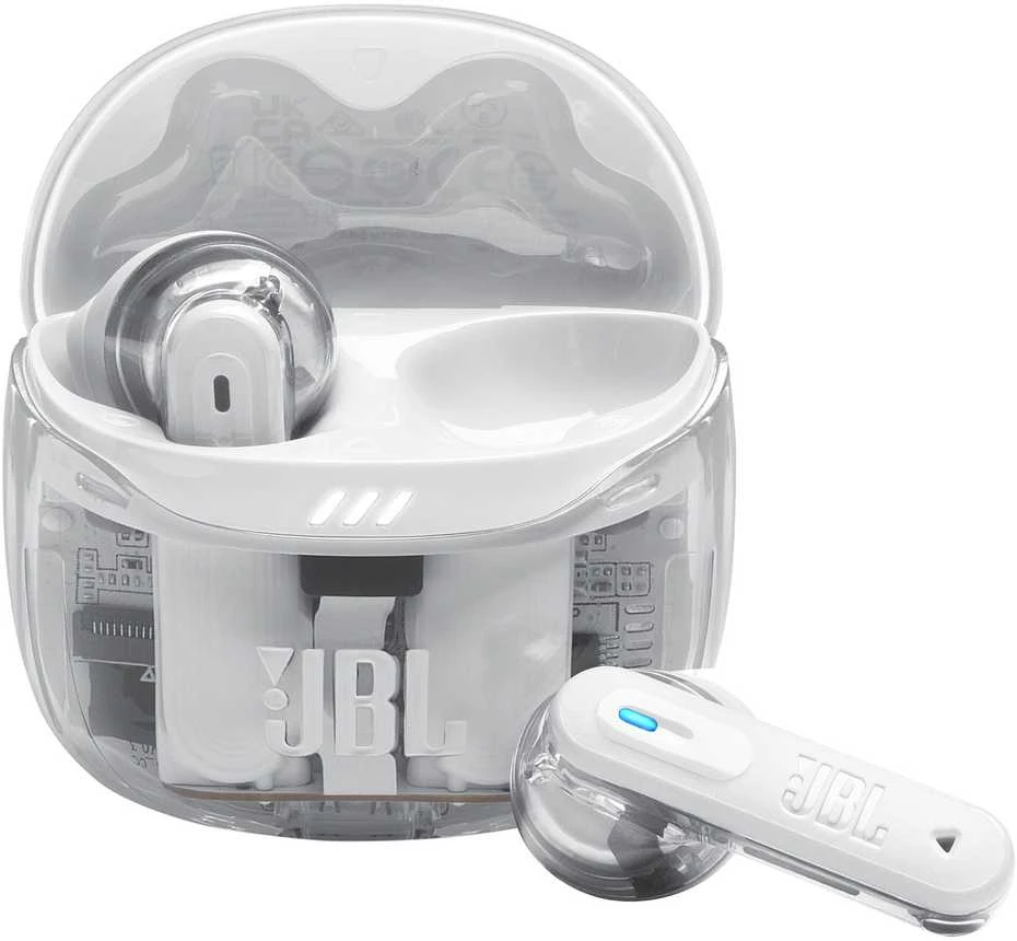 Ausinės JBL Tune Flex 2 Ghost Edition TWS Bluetooth Belaidės In-Ear Earphone Ghost Baltas EU