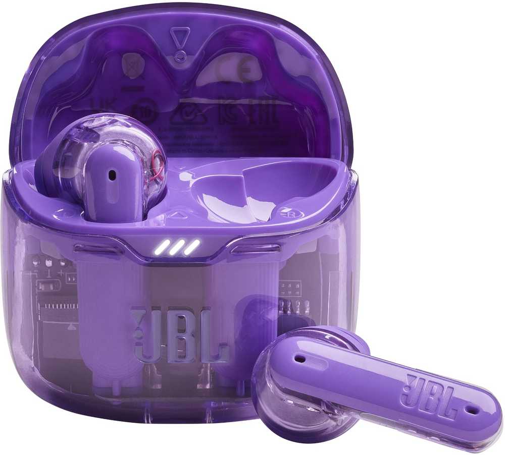 Ausinės JBL Tune Flex Ghost Edition TWS Bluetooth Belaidės In-Ear Earphone Ghost Violetinė EU