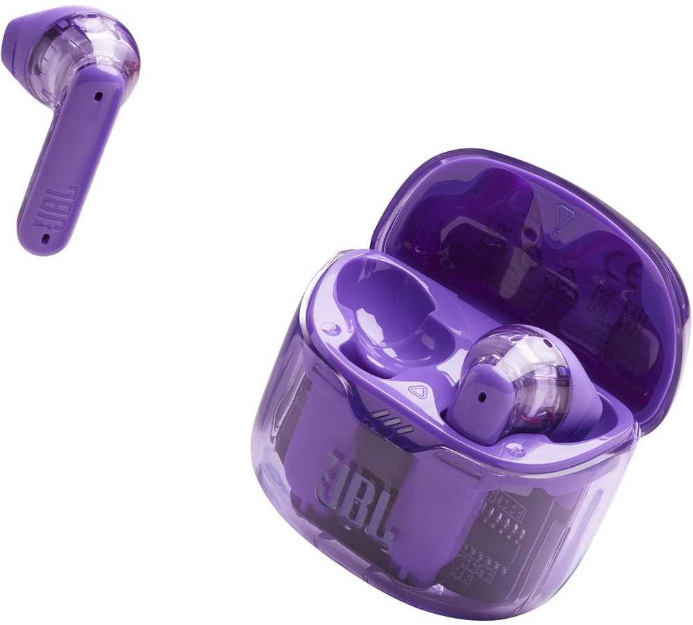 Ausinės JBL Tune Flex Ghost Edition TWS Bluetooth Belaidės In-Ear Earphone Ghost Violetinė EU