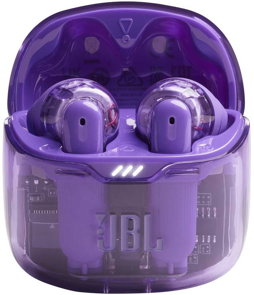Ausinės JBL Tune Flex Ghost Edition TWS Bluetooth Belaidės In-Ear Earphone Ghost Violetinė EU