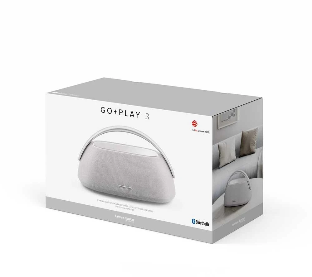 Nešiojama kolonėlė Harman Kardon Go + Play 3, Pilkos spalvos