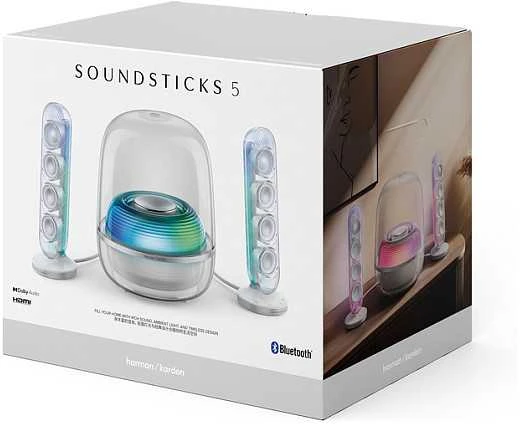 Harman Kardon CCB5C Soundsticks 5 garsiakalbis – belaidis garsiakalbis, baltas