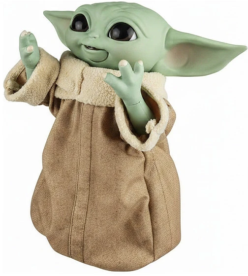Hasbro Star Žvaigždžių karų SW interaktyvus žaislas Galaktikos užkandžių Grogu 23,5 cm