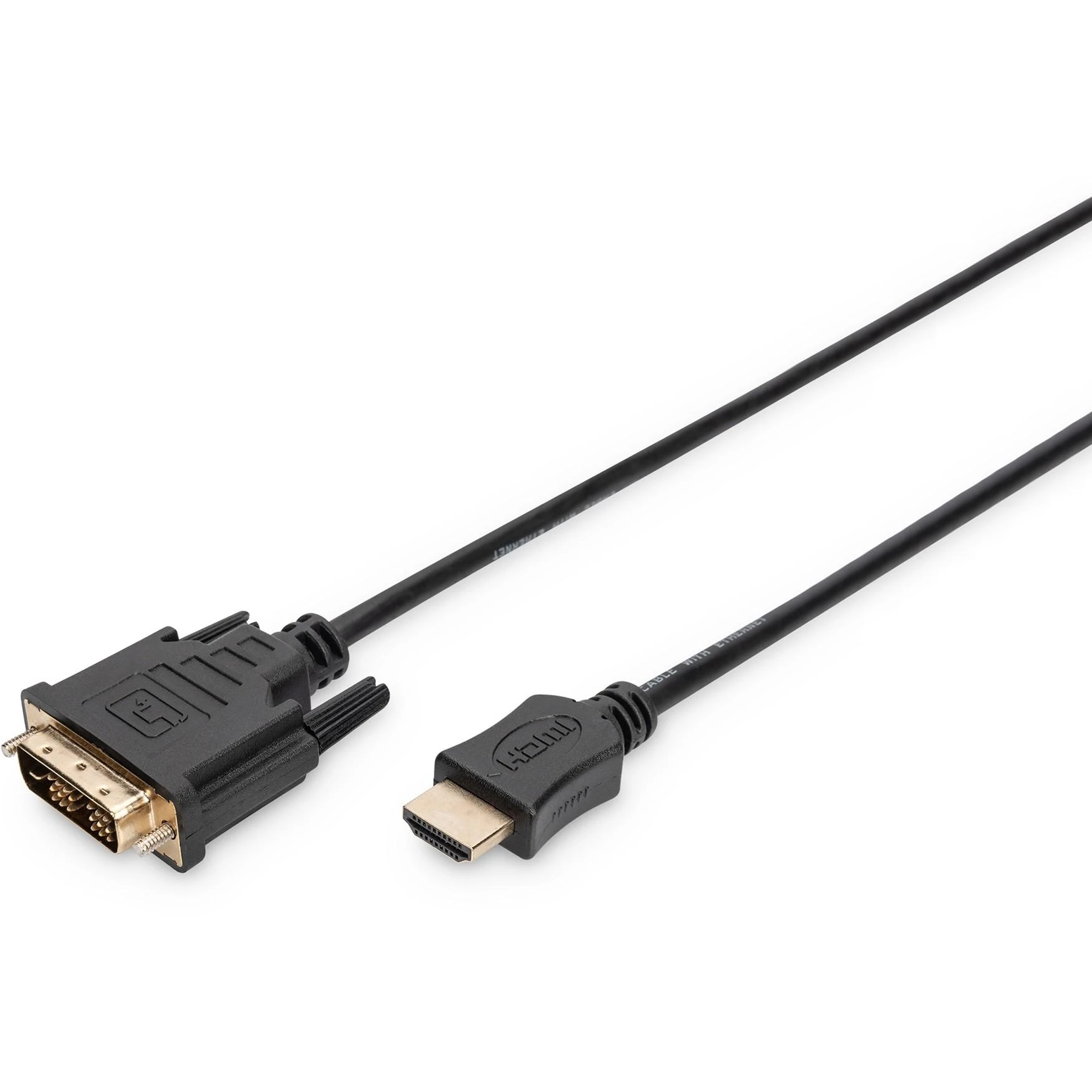 Assmann Electronic ASSMANN HDMI į DVI-D 18+1 laidas 3m juodas masinis