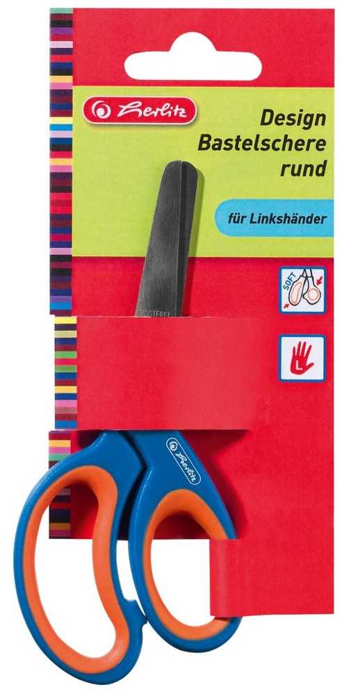 Suapvalintos 13 cm žirklės kairiarankiams - HERLITZ