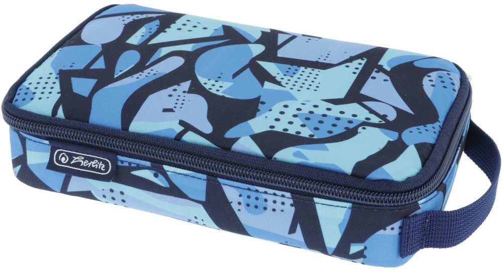 Penalas su dangčiu Herlitz CamoBlue