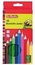 Herlitz Pieštukai spalvoti stori trikampai 10sp