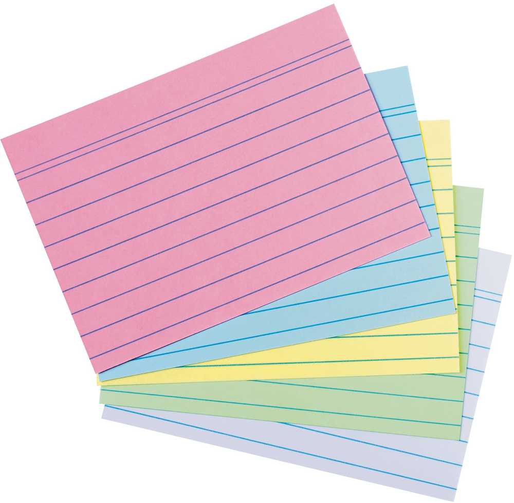 Herlitz Karta indeksowa A6 w linię 4 kolorowy + balta Bl. Engel 200 vnt.