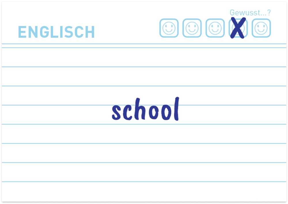Herlitz Karta indeksowa A8 Słownictwo w linię balta Bl.Engel 100 vnt.