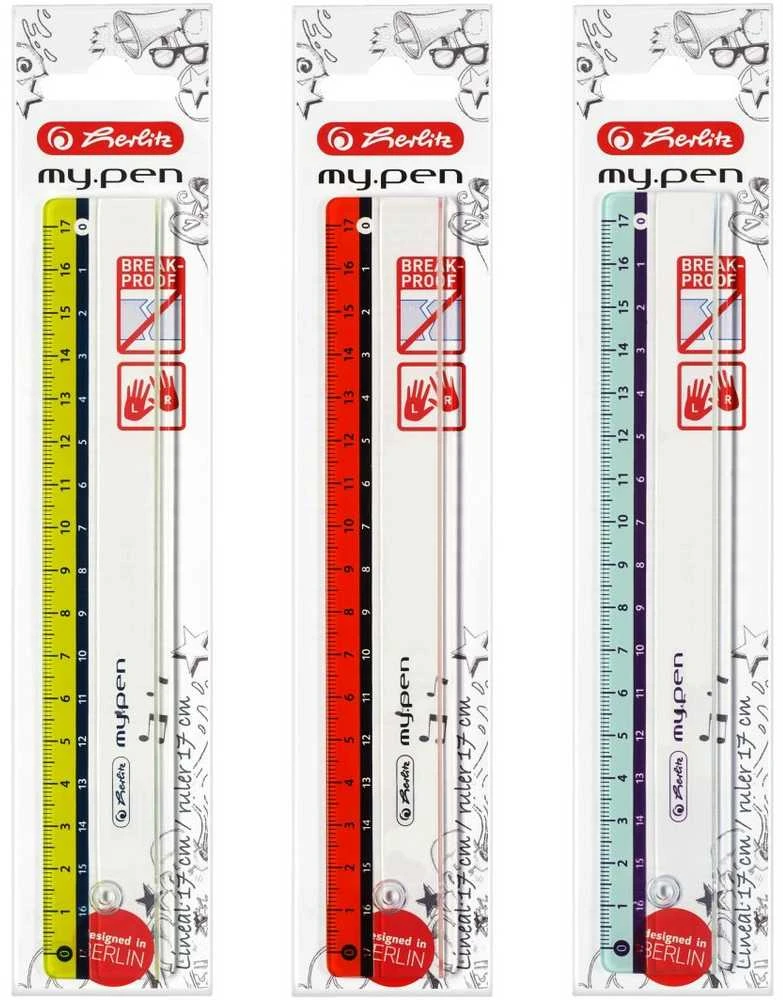 Liniuotė Herlitz 11367984, 17 cm