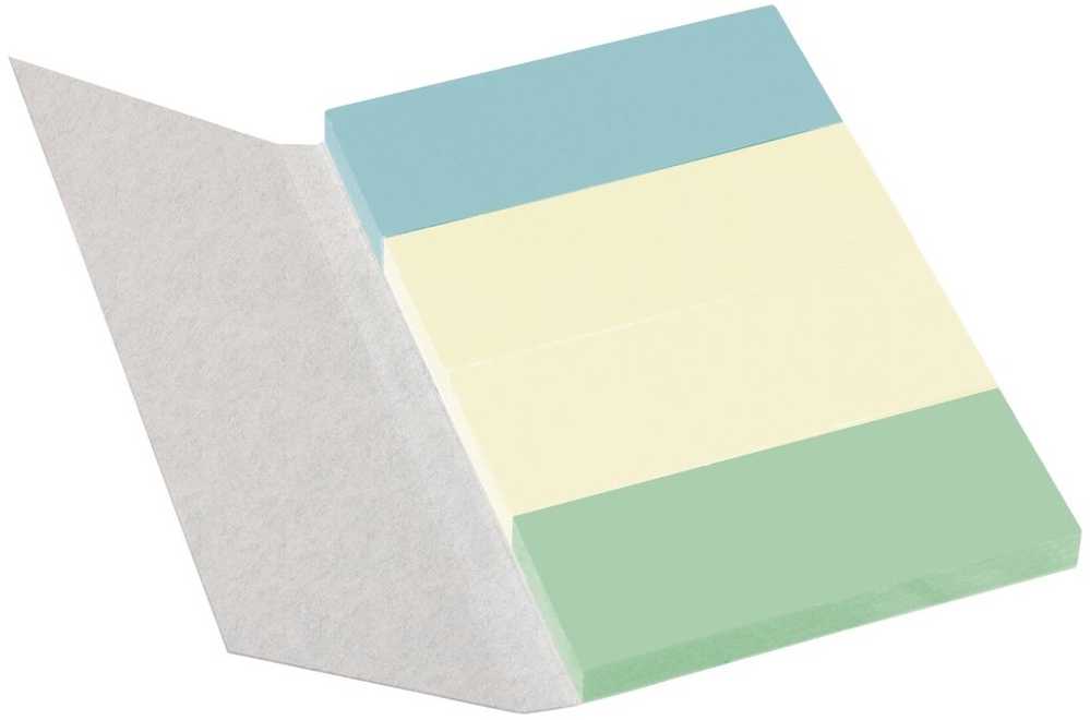 Herlitz „Post-it“ lipnūs lapeliai 20x50 mm, 4x40 lapų, GREENline*, įvairių spalvų