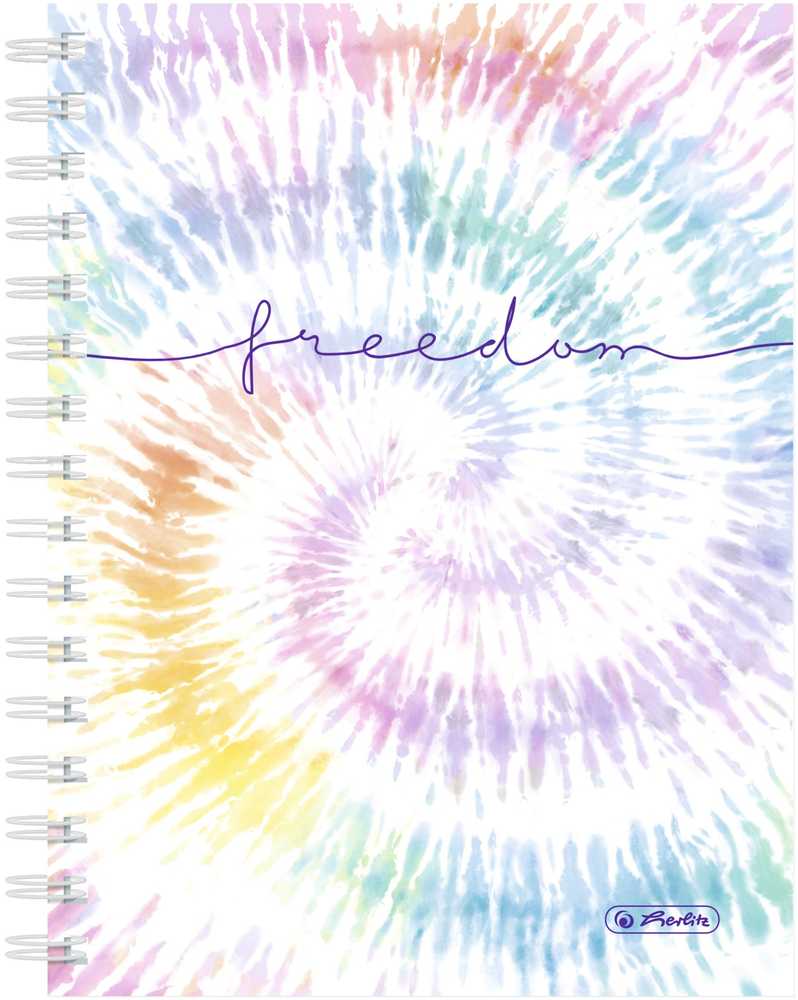 Herlitz Herlitz New Batik Freedom notatnik A5 100 ark. Wielobarwny