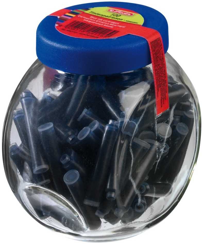 Herlitz 8541161 šerdelė (pildiklis) rašikliui Mėlyna 100 vnt.