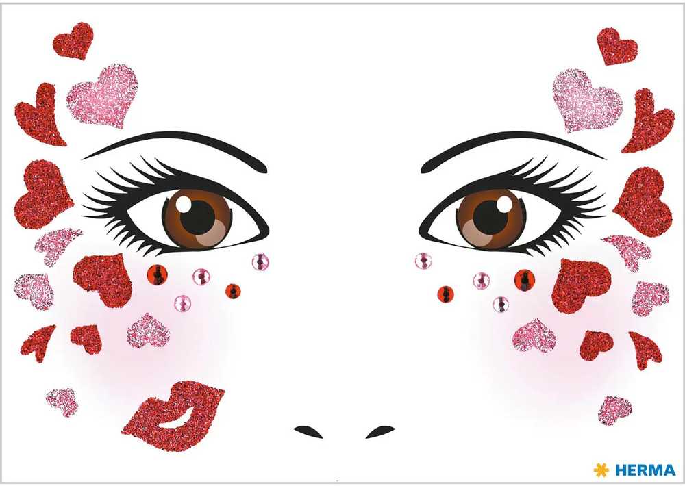 HERMA Face Art Sticker Love
