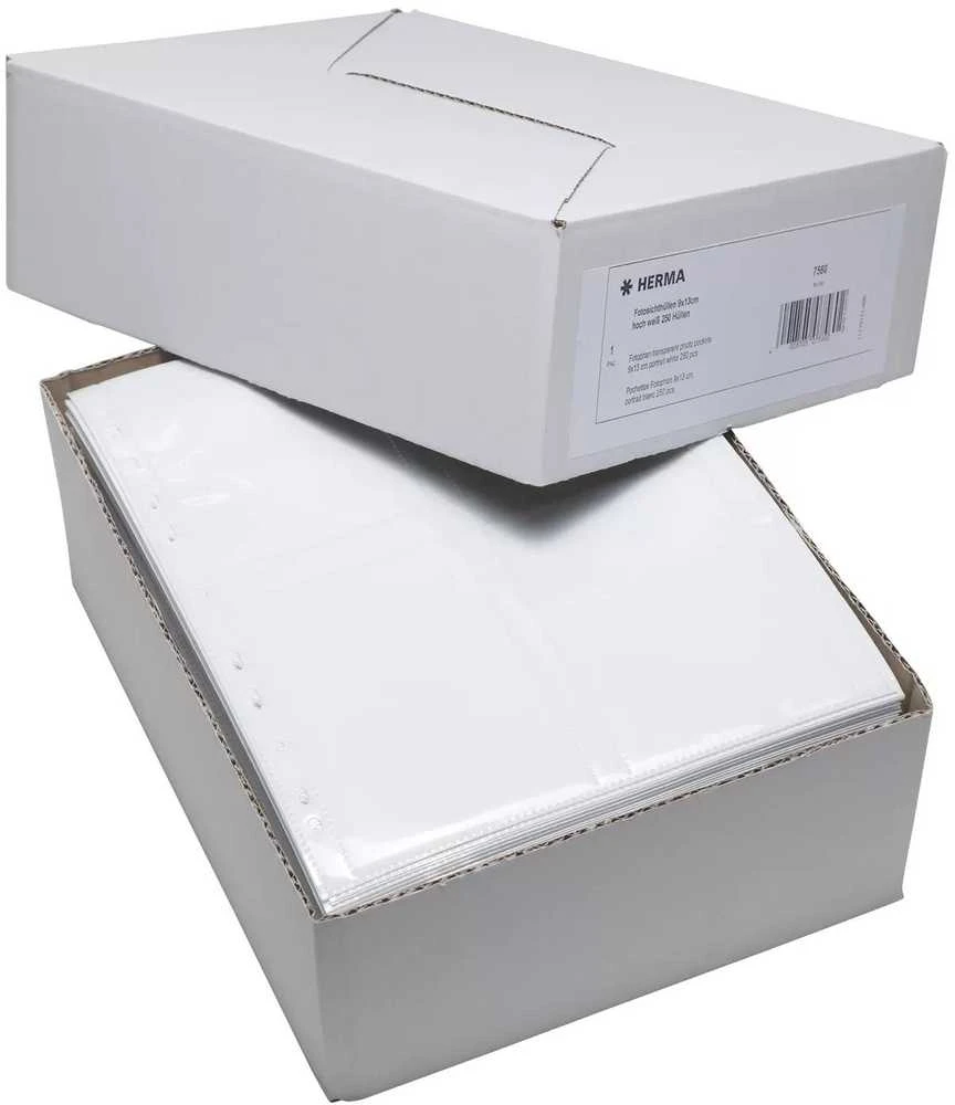 Herma HERMA Fotosichthüllen 90 x 130 mm hoch baltas 250 Hüllen - 7560