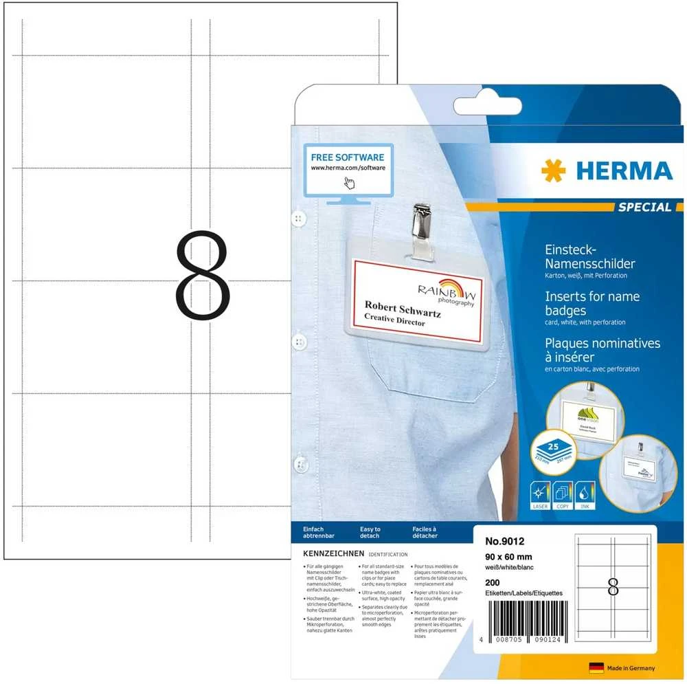 Herma Badge lentos 90x60 mm (9012)