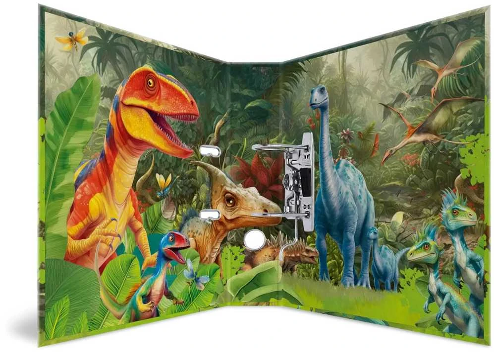 Herma A4 formato segtuvas Dino World kartonas