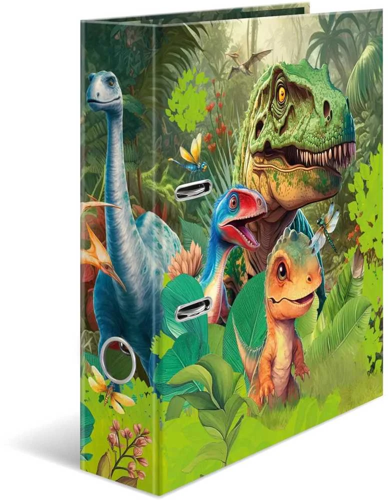Herma A4 formato segtuvas Dino World kartonas