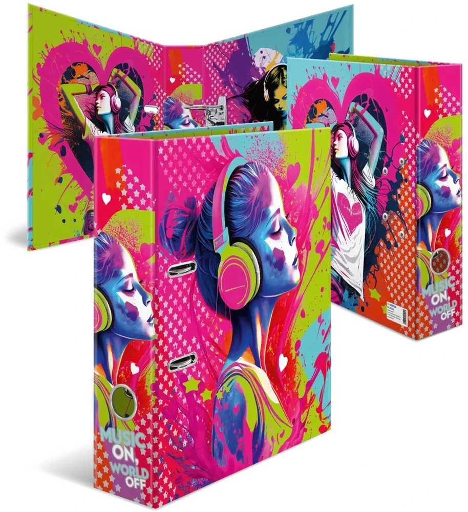 Segtuvas Music Girl A4 su piešiniu