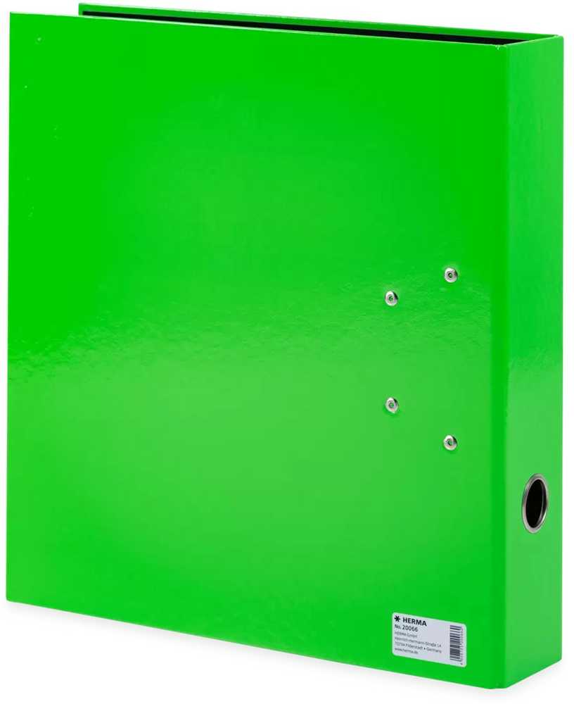 Segregator Herma HERMA Ordner A4 Karton Neon Grün