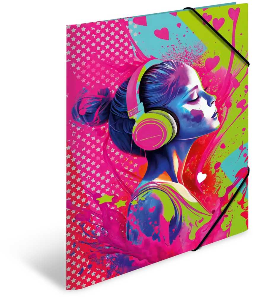 Herma HERMA kolekcijos aplankas A3 kartonas Muzikinė mergaitė