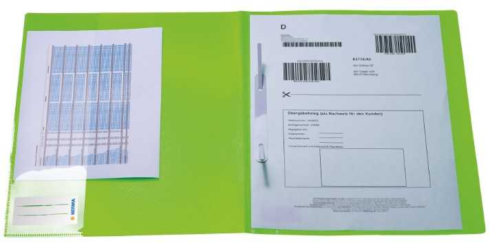 Herma HERMA Schnellhefter A4 neon grün Polypropylen 3St.
