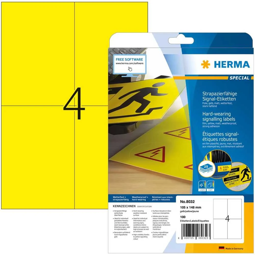 Herma Lipnios etiketės 105x148 mm (8032)