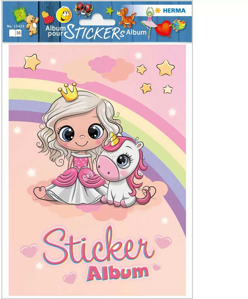 Herma lipdukų albumas vaikams Princesė Sweetie A5