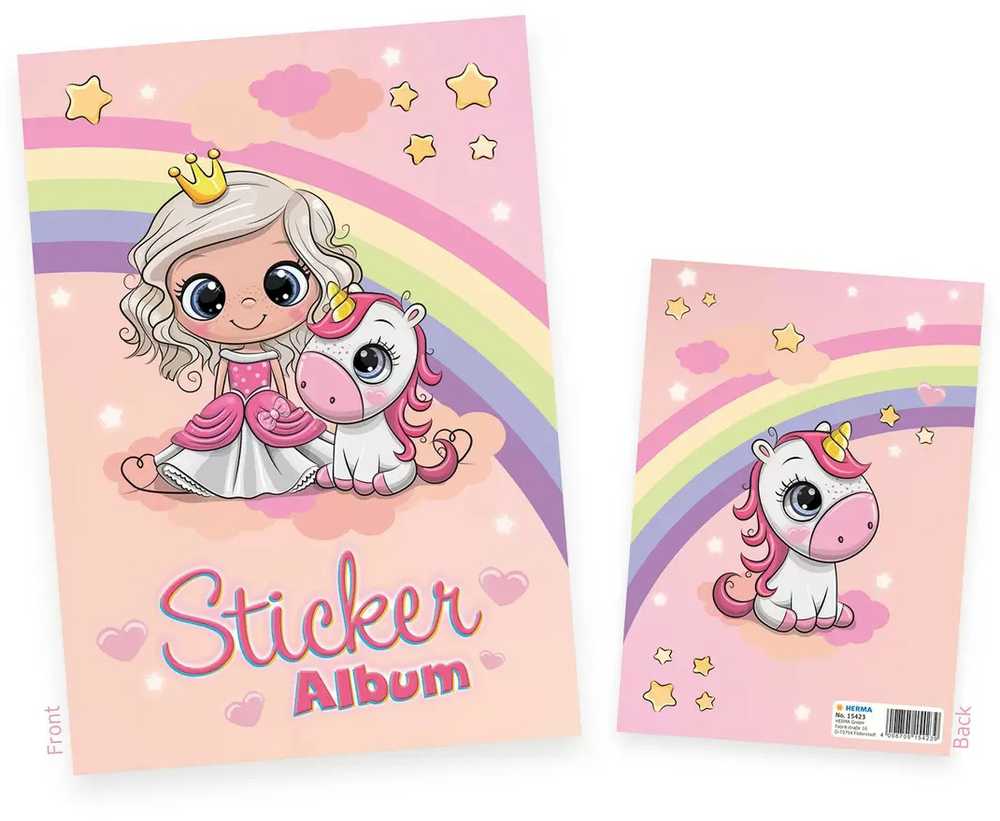 Herma lipdukų albumas vaikams Princesė Sweetie A5