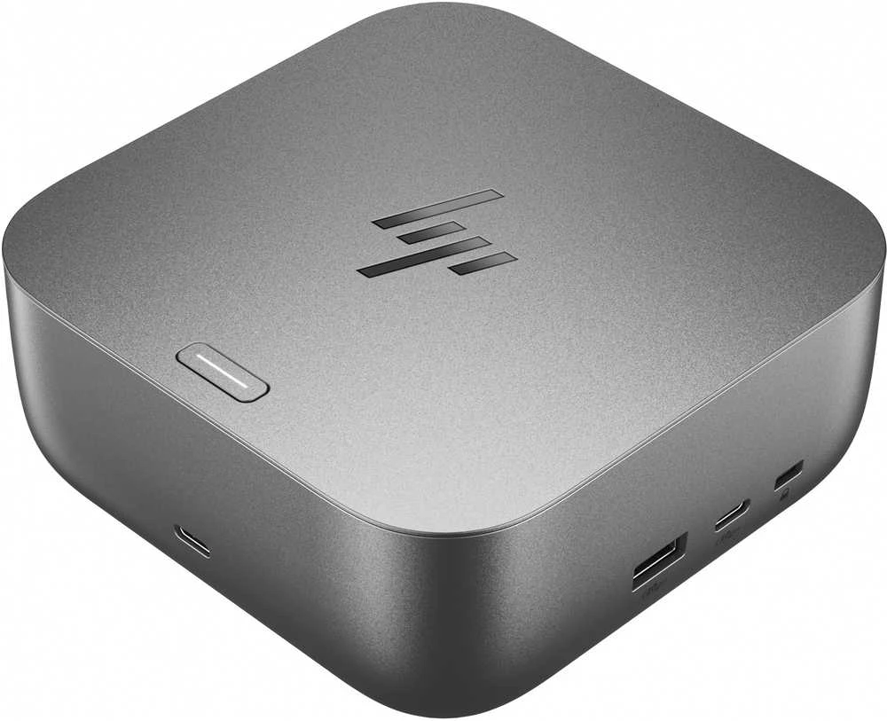 HP „Thunderbolt 4 Dock G6 100W“ – 3x USB-A, 2x USB-C, 1x USB-C „Thunderbolt 4“, 2x DisplayPort, 1x HDMI, 1x RJ-45, „Meteor Sidabrinis“, 3 metai