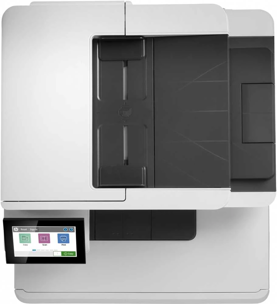 Hewlett Packard (HP) HP Color LaserJet Enterprise MFP M480f AIO All-in-One Spausdintuvas - A4 Color lazerinis, Spausdinti/Kopijuoti/Dual-Side Scan/Faksas, Automatinis dokumentų tiektuvas, Auto-Duplex, LAN, 27ppm, 4800 pages per mėnesį (pakeičia M577f)