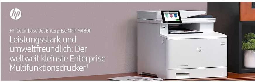 Hewlett Packard (HP) HP Color LaserJet Enterprise MFP M480f AIO All-in-One Spausdintuvas - A4 Color lazerinis, Spausdinti/Kopijuoti/Dual-Side Scan/Faksas, Automatinis dokumentų tiektuvas, Auto-Duplex, LAN, 27ppm, 4800 pages per mėnesį (pakeičia M577f)