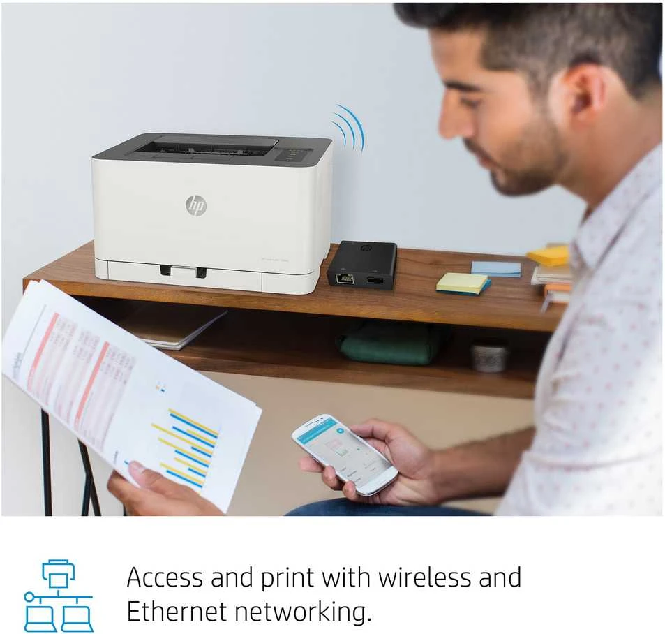 Hewlett Packard (HP) HP Color LaserJet 150nw Spausdintuvas - A4 Color lazerinis, Print, LAN, WiFi, 18ppm, 100-500 pages per month
