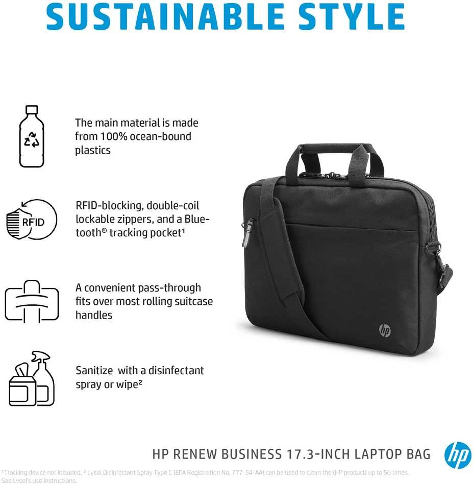 Hewlett Packard (HP) HP Renew Business 17.3inch Nešiojamas kompiuteris Bag