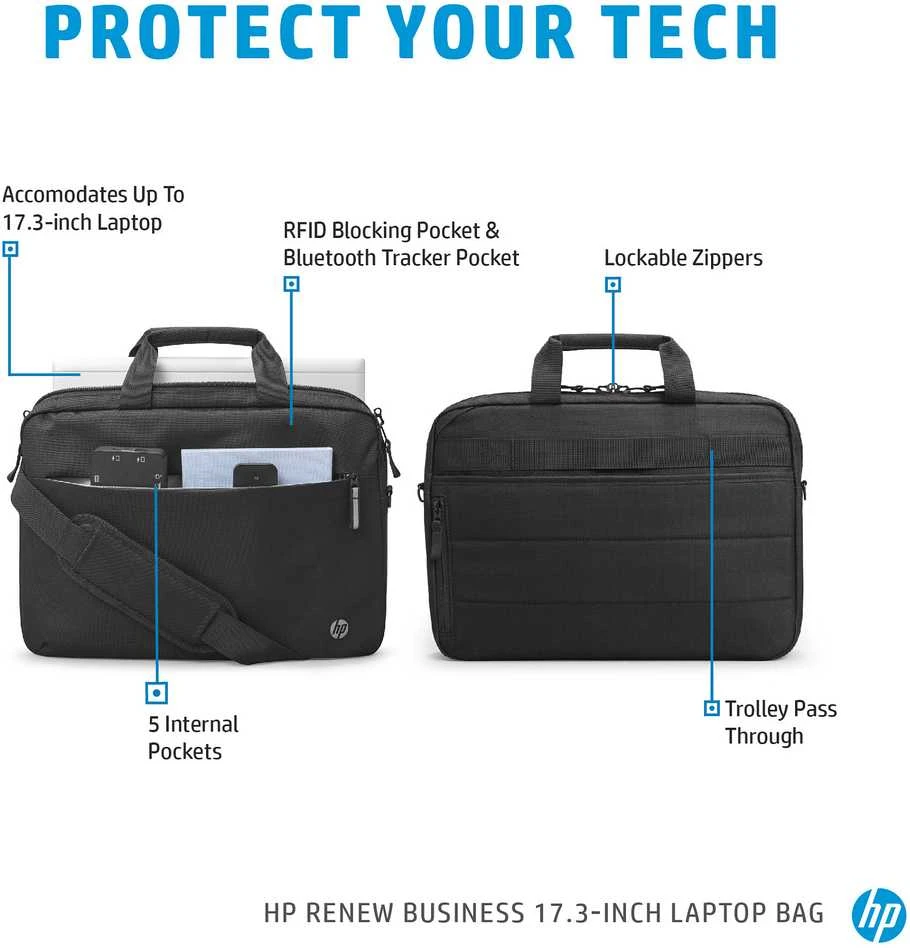 Hewlett Packard (HP) HP Renew Business 17.3inch Nešiojamas kompiuteris Bag