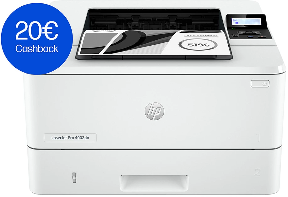 Hewlett Packard (HP) HP LaserJet Pro 4002dn Spausdintuvas - A4 Mono lazerinis, Spausdinti, Automatinis dokumentų tiektuvas, Auto-Duplex, LAN, 40ppm, 750-4000 puslapių per mėnesį (pakeičia M404dn)