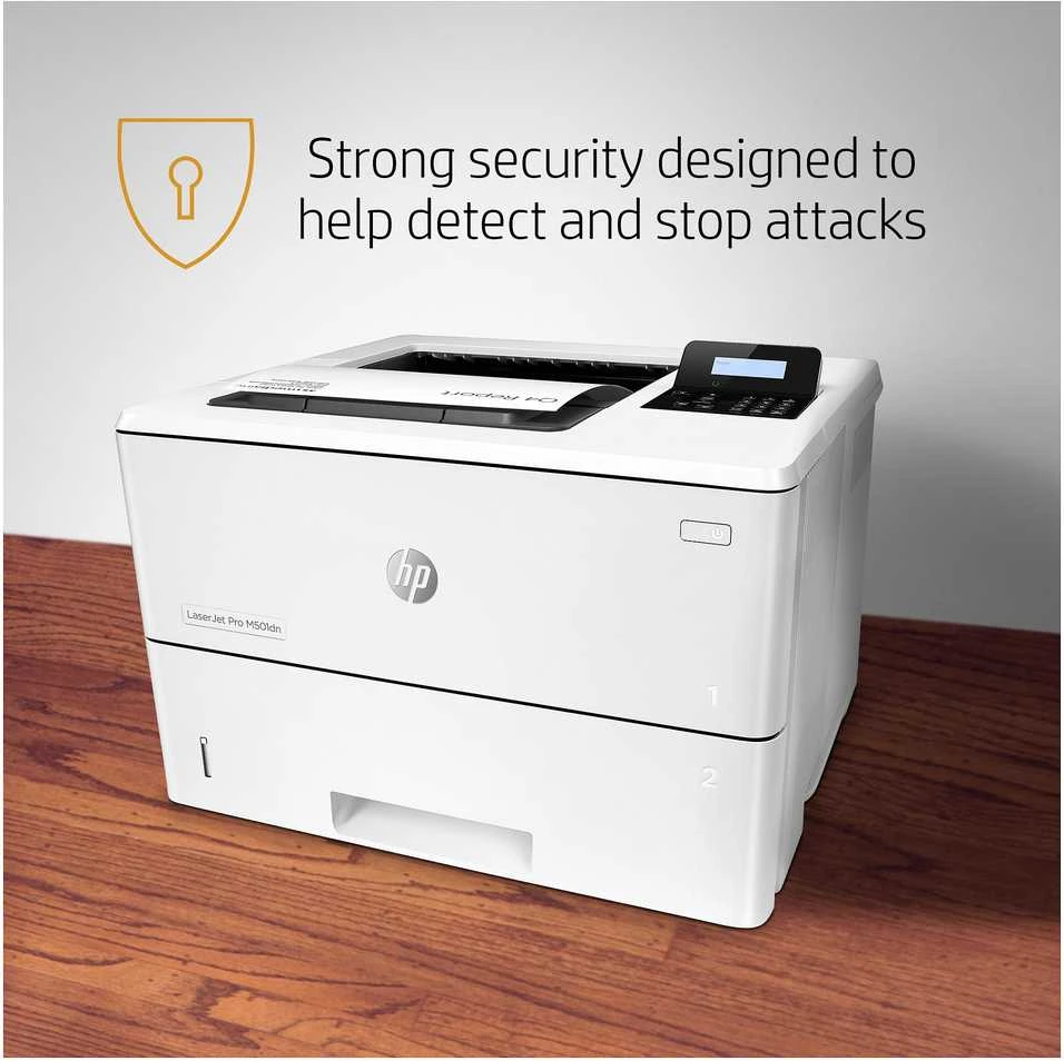 Hewlett Packard (HP) HP LaserJet Pro M501dn Spausdintuvas - A4 Mono lazerinis, Spausdinimas, Automatinis dokumentų tiektuvas, Auto-Duplex, LAN, 43ppm, 1500-6000 puslapių per mėnesį (pakeičia P3015dn)
