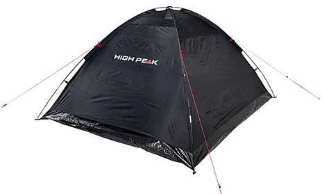 Keturių asmenų juoda palapinė High Peak Monodome XL