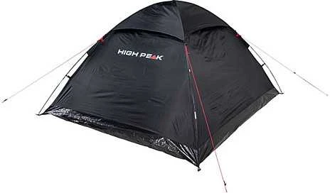 Keturių asmenų juoda palapinė High Peak Monodome XL